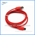 Fabric Braided Micro USB to USB Data Sync Charger Cable For Mobile Phone